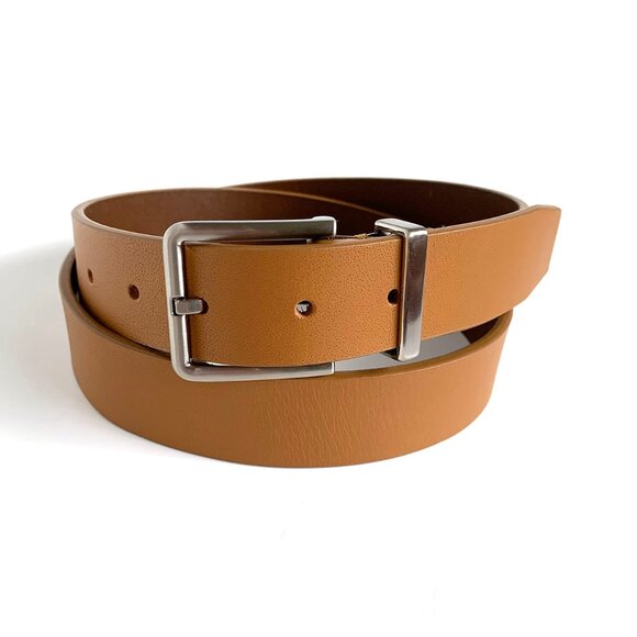 Calvin Klein Men's Light Brown Leather Belt Size: 34/36 - Picture 1 of 3